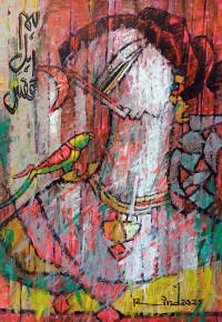 A. S. Rind, 10 x 15 Inch, Acrylic On Paper, Figurative Painting, AC-ASR-806
